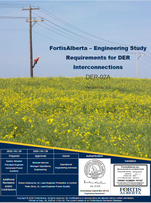 DER-02A - FortisAlberta Engineering Study Requirements