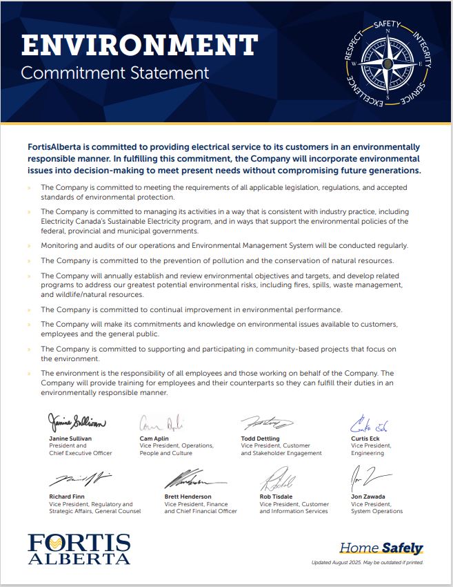 Environment Commitment Statement