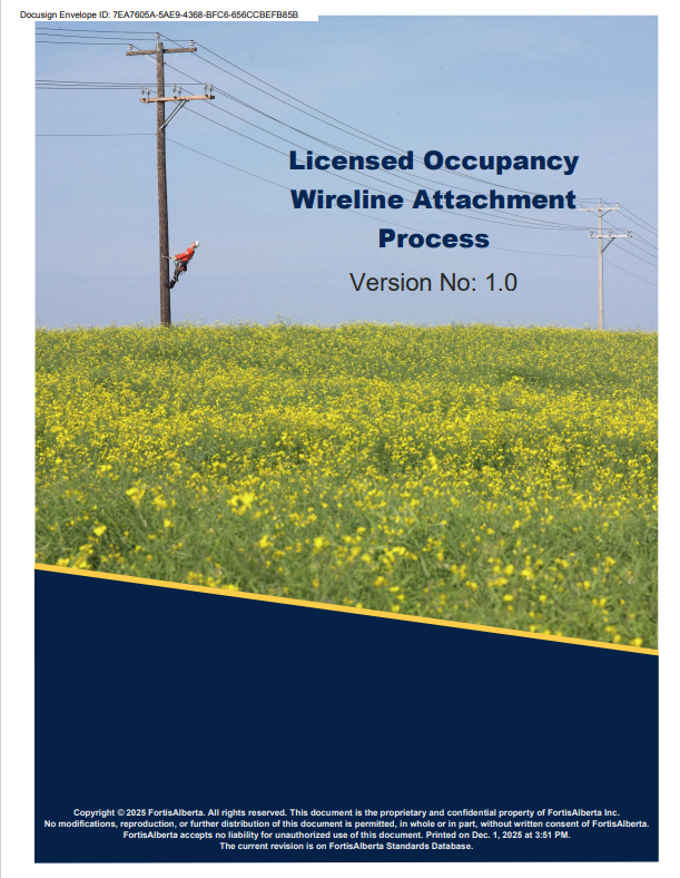 Licensed Occupant Guide: Wireline Attachments D08-08.1