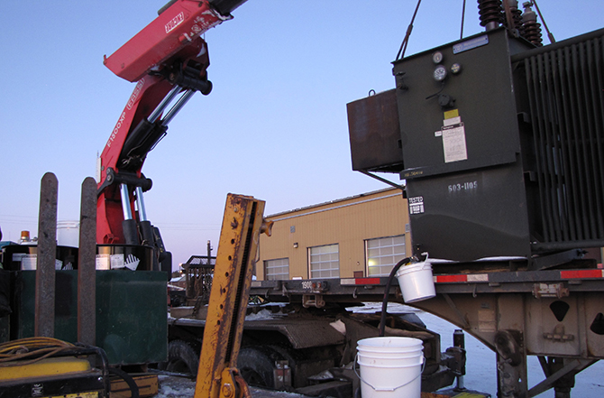 Removing Transformer Oil