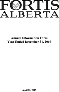 2016 Annual Information Form (AIF)