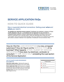 Service Application FAQs Quick Guide